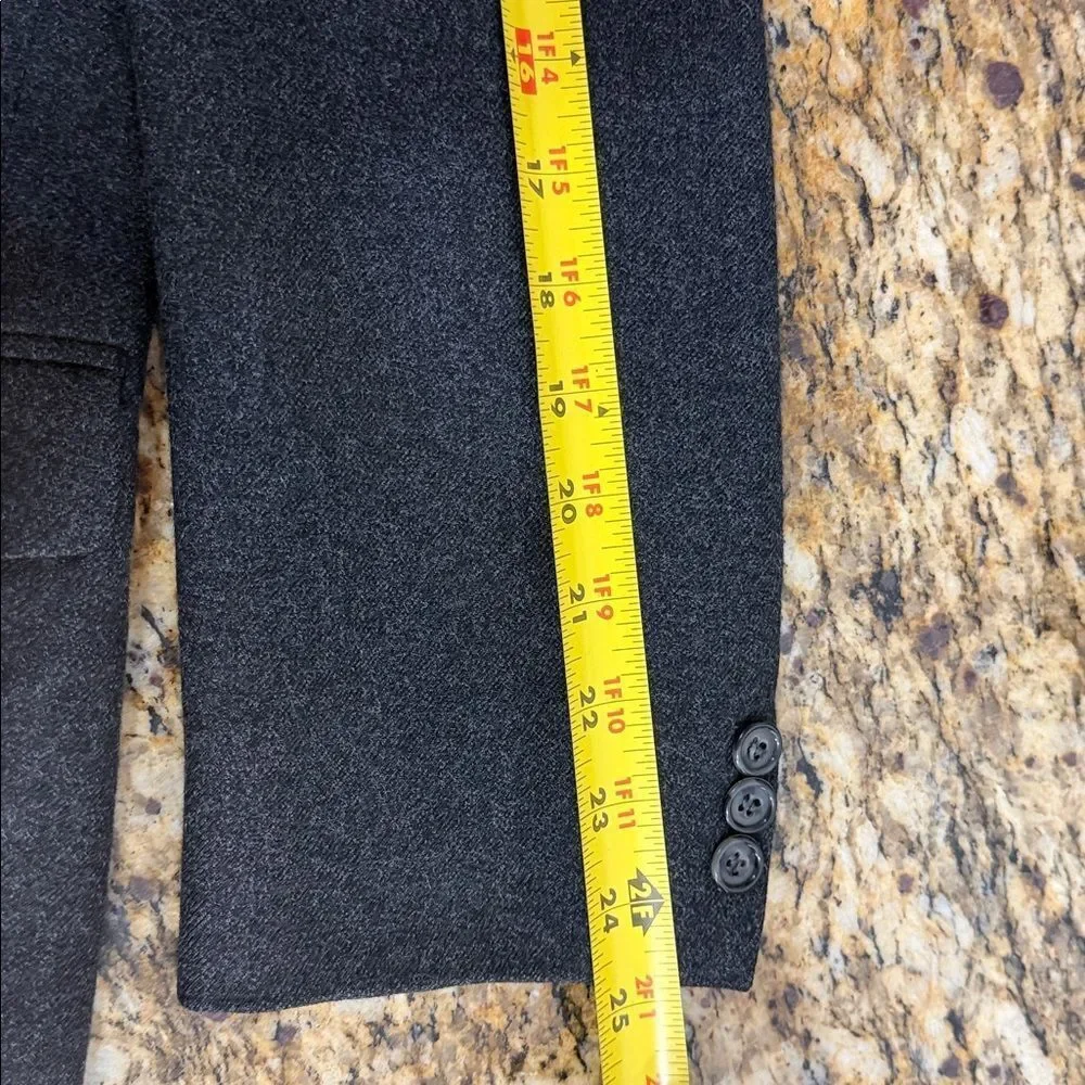 Gladstone London Pure New Wool Blazer Gray 2-Button Jacket Size M